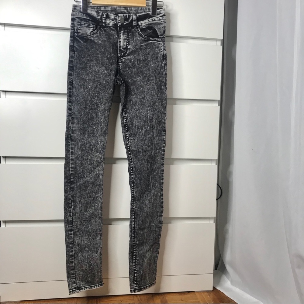 Acid Wash High Rise Jeans